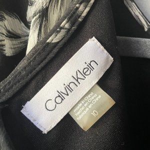 Black, white and grey Calvin Klein maxi dress